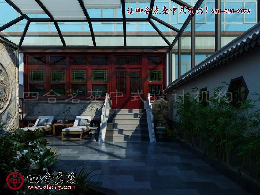 四合院中式展廳設(shè)計
